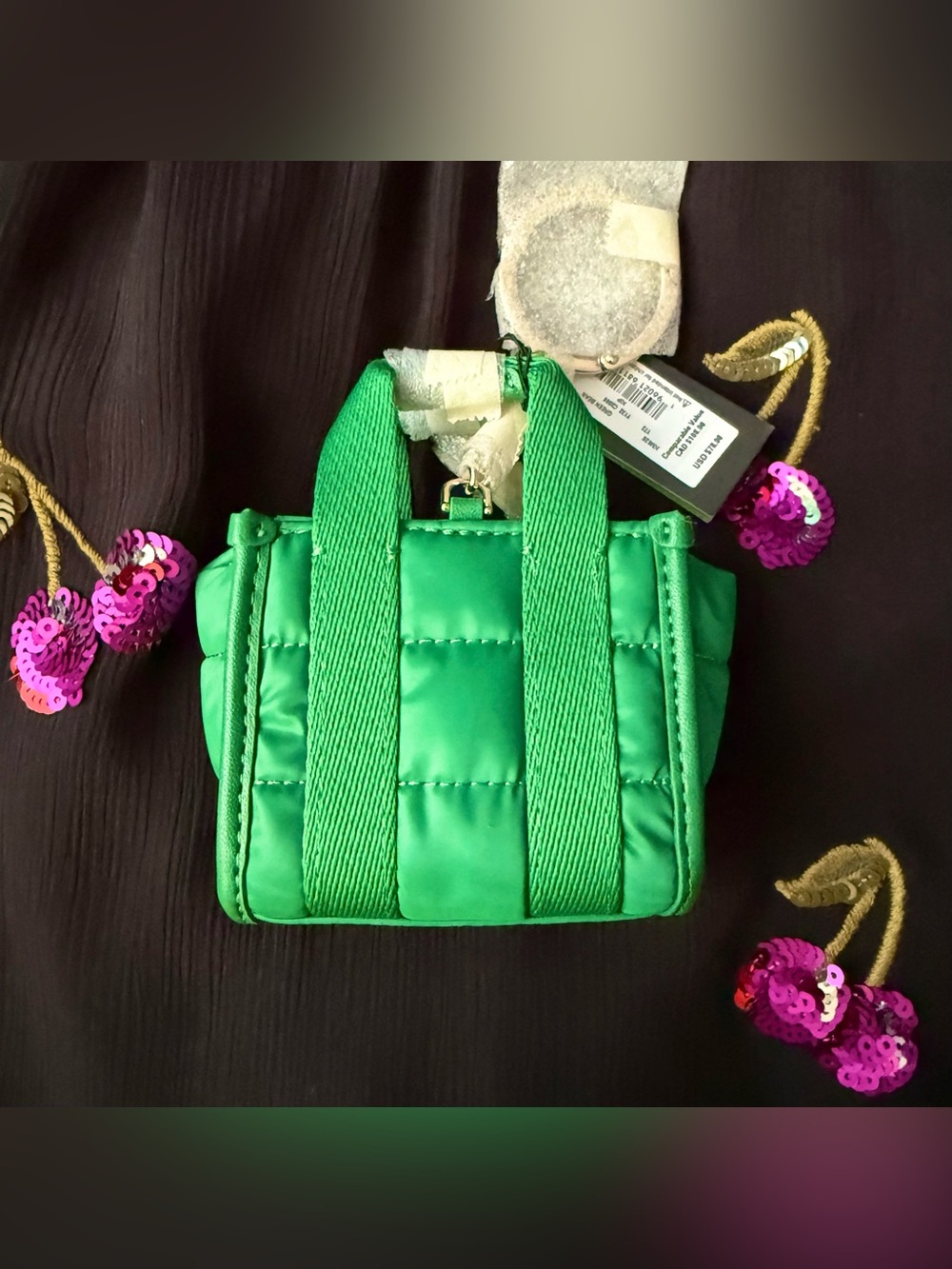 NWT Kate Spade Kip Puffy Micro Bag Charm